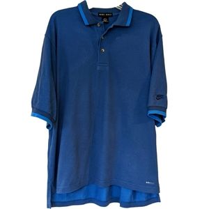 Nike Golf polo shirt blue dri-fit in Men's size Large buttons and collar